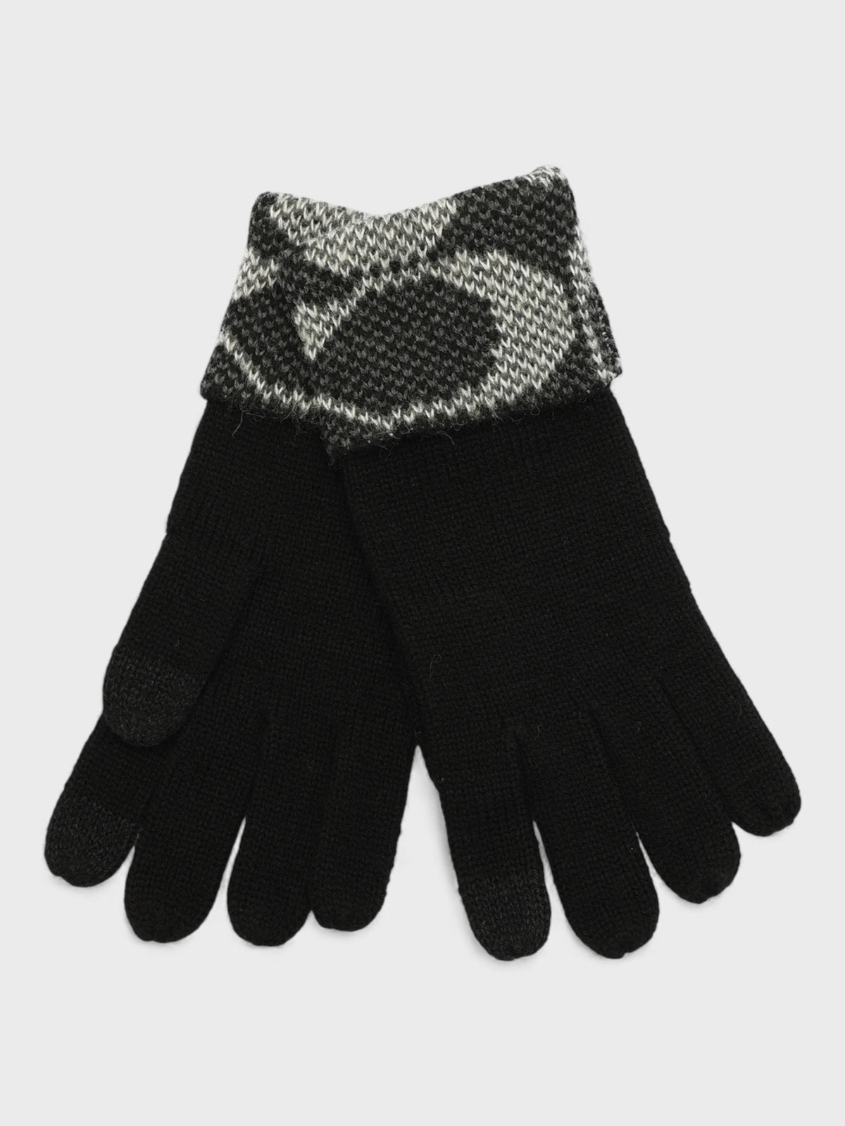 Coach Jumbo Signature C Knit Gloves Black