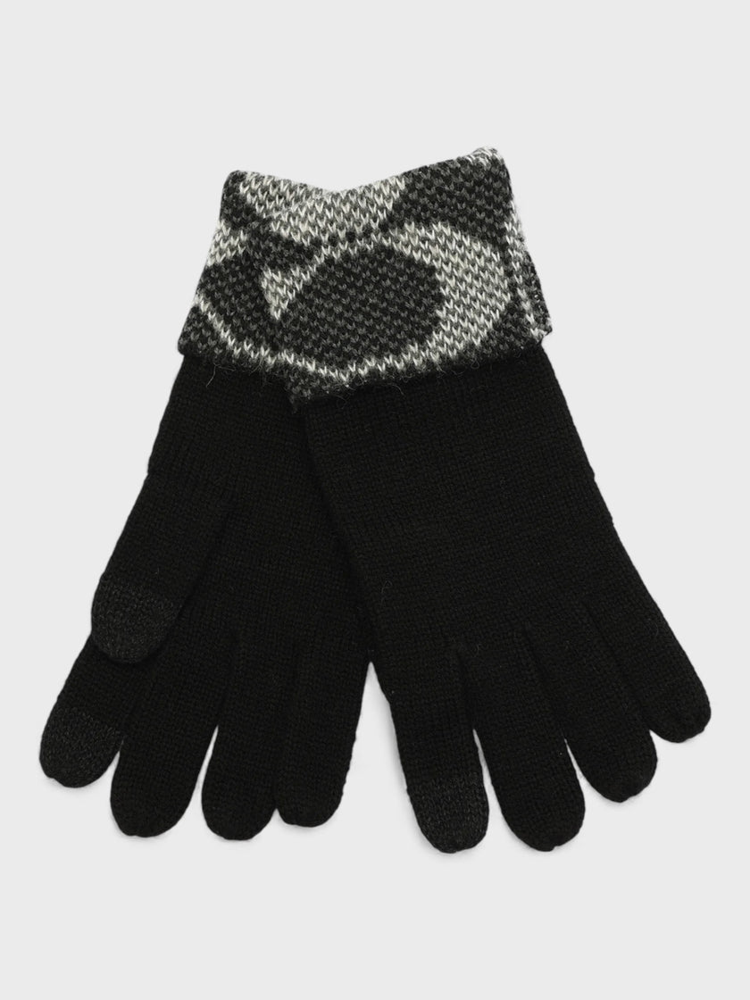 Coach Jumbo Signature C Knit Gloves Black