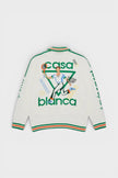 Le Jeu Intarsia Knit Jacket White