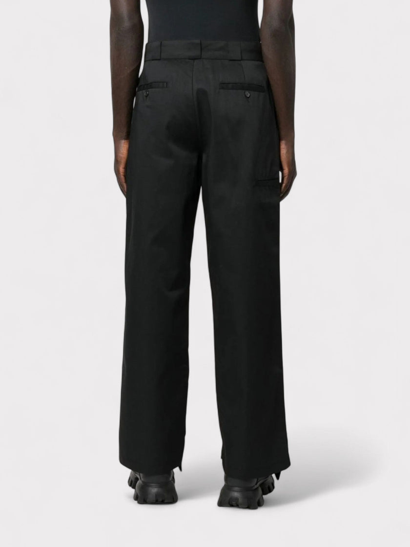 Reversed Waistband Chino Trouser Black