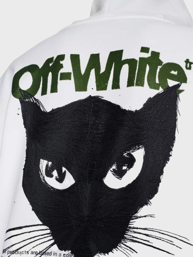 Off-White Cat Skate Hoodie White