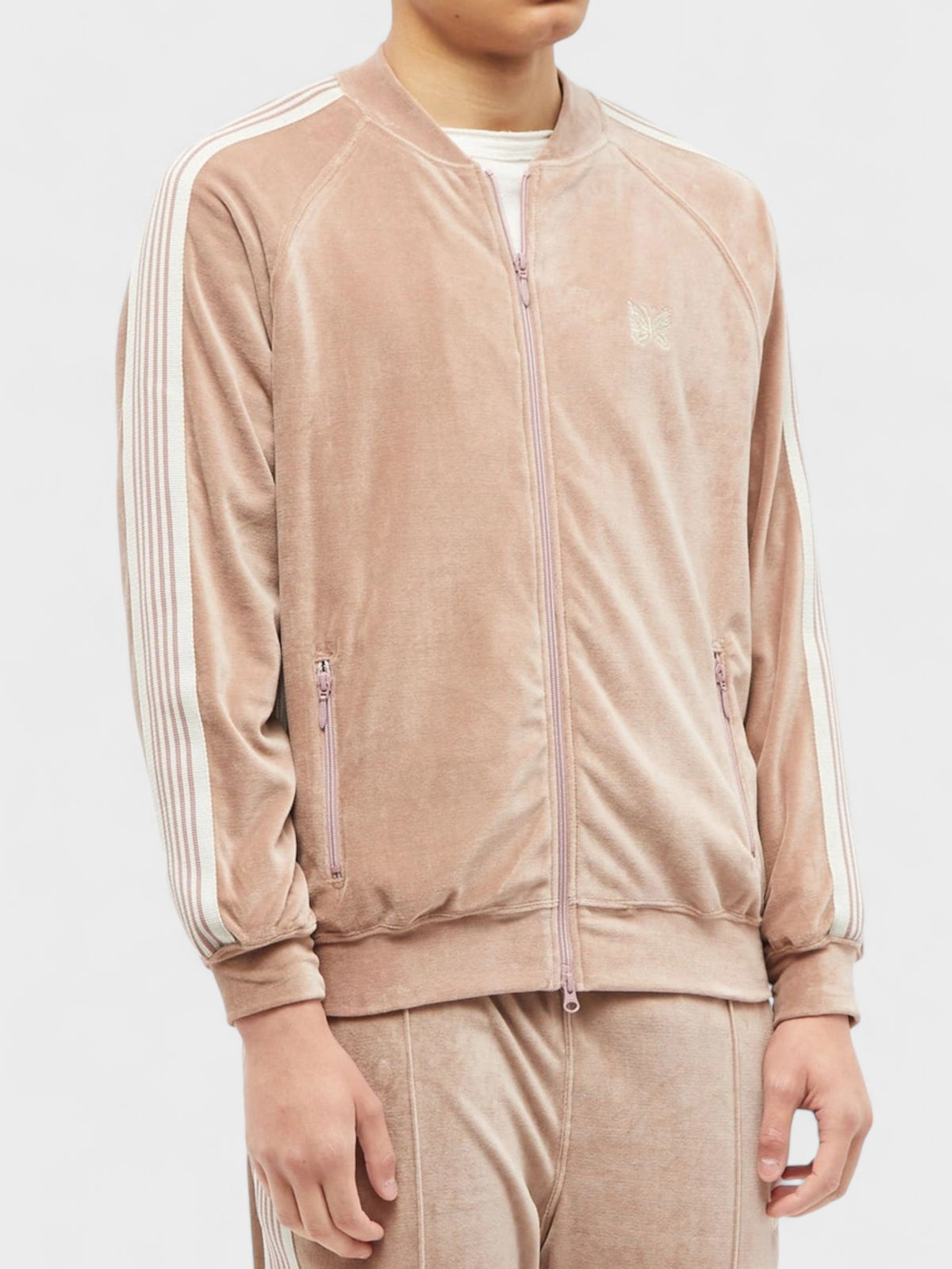 Needles Velour Track Jacket Old Rose