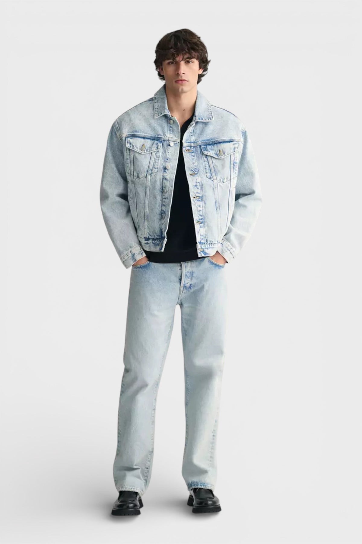 Gant Denim Trucker Jacket Light Blue
