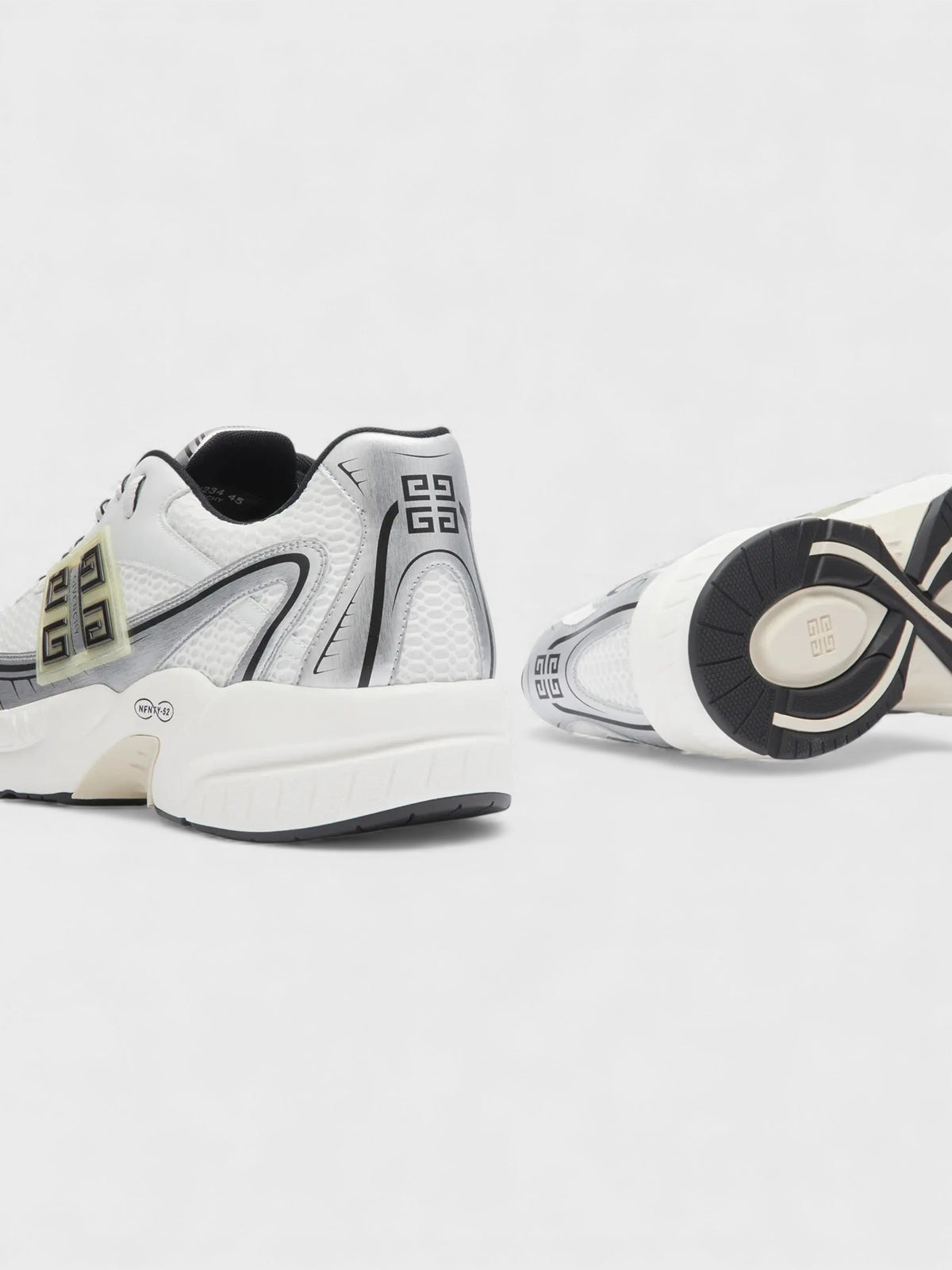 NFNTY-52 Runners White Silver Sneakers