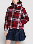 Tommy Hilfiger New York Tartan Puffer Jacket Red