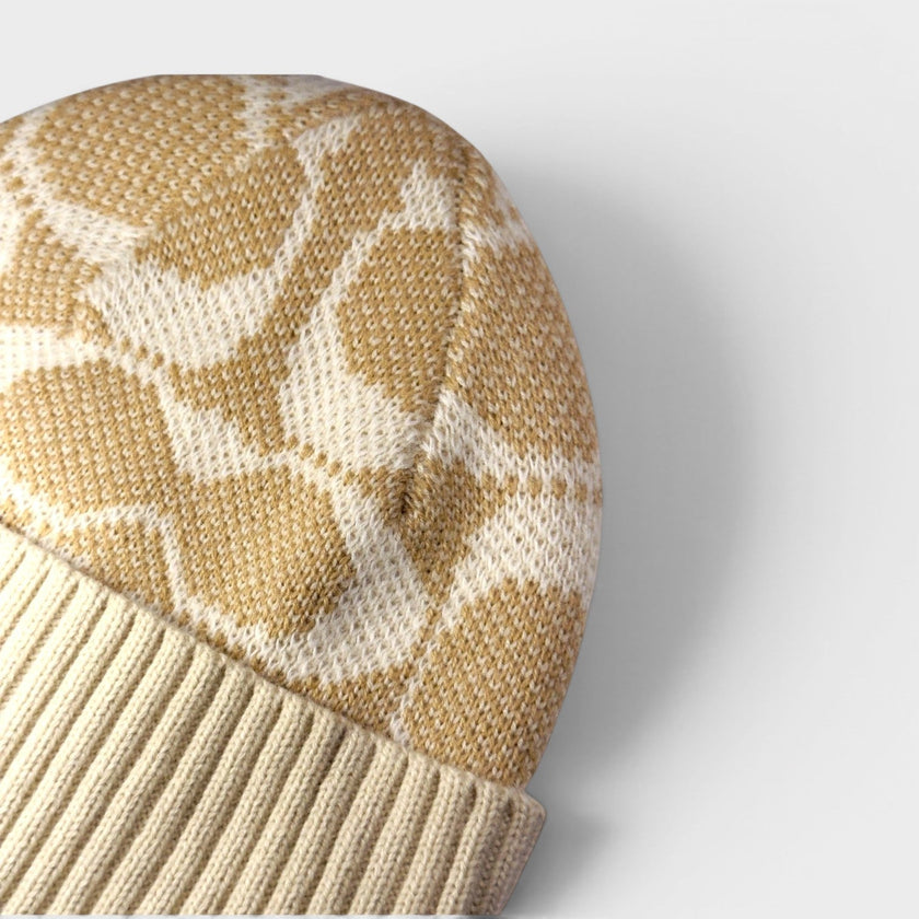 Signature Jumbo Beanie Camel Beige