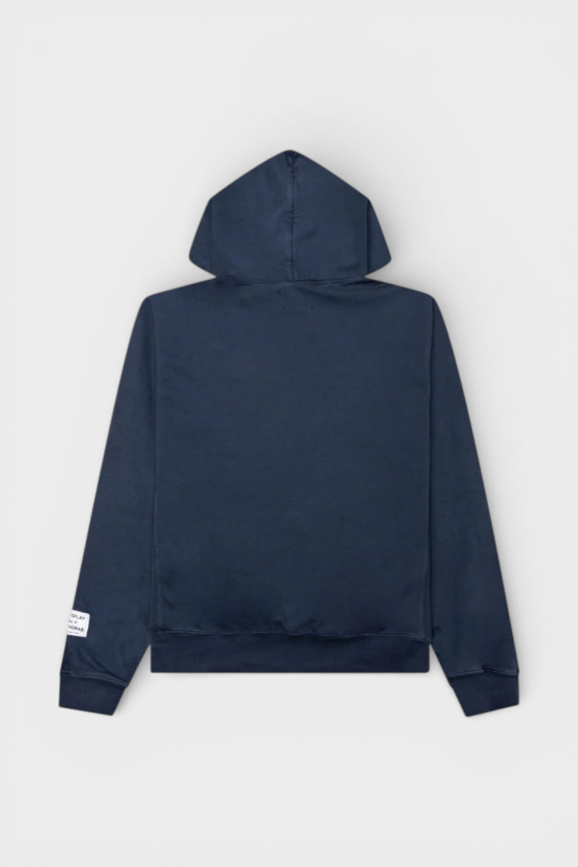 ATK Stacked Logo Hoodie Navy