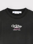 Off-White Wave Off Raw Slim Short Sleeve Tee Black