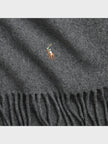 Polo Ralph Lauren Virgin Wool Scarf Grey