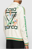Le Jeu Intarsia Knit Jacket White