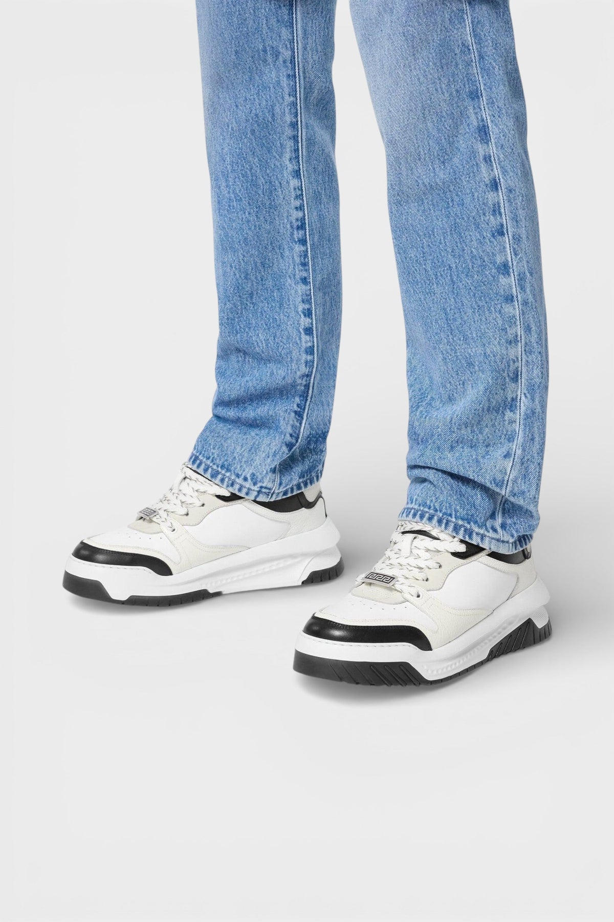 Versace Greca Odissea Sneaker White Black Palladium