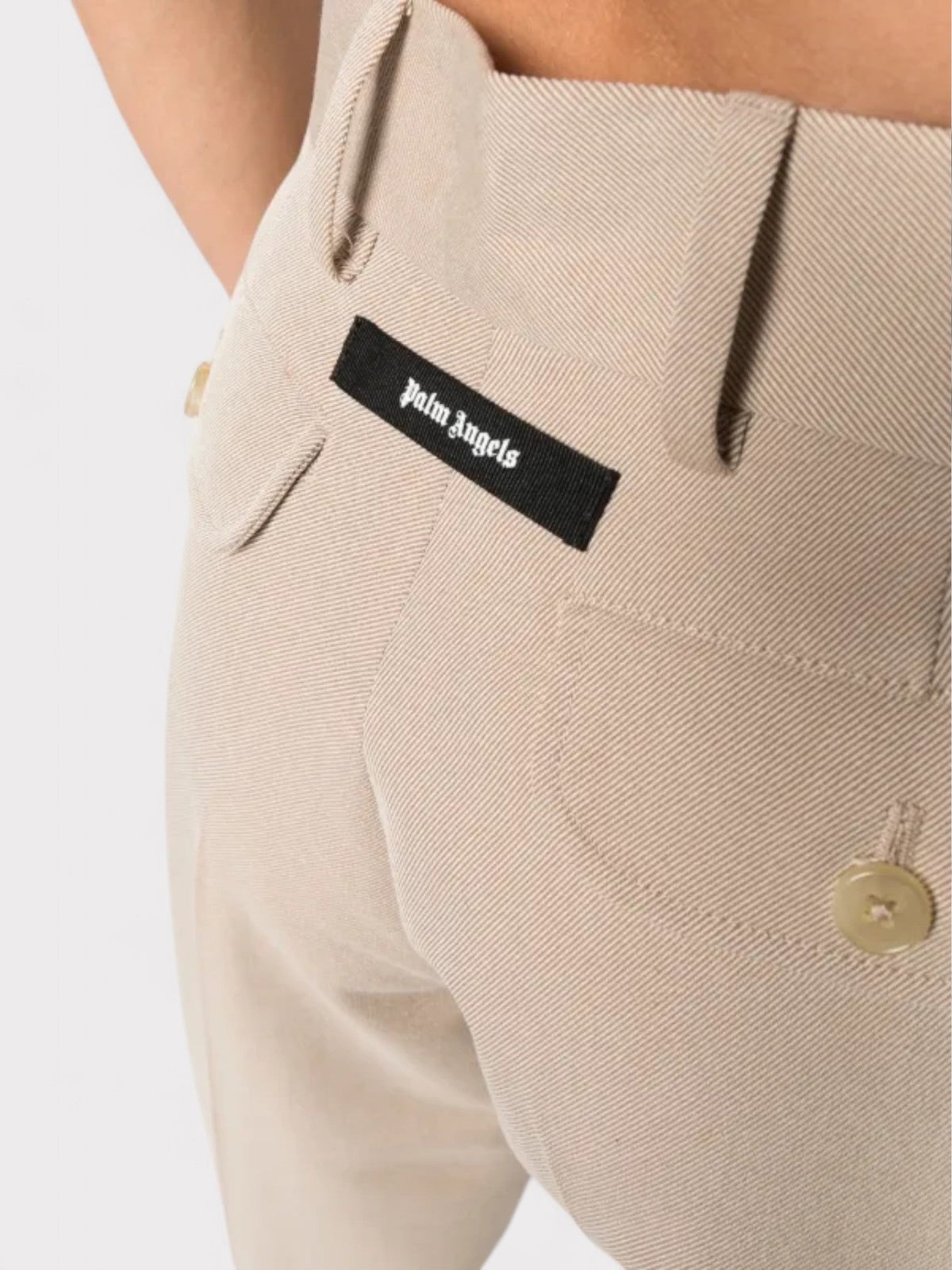 Tab Knit Pants Beige