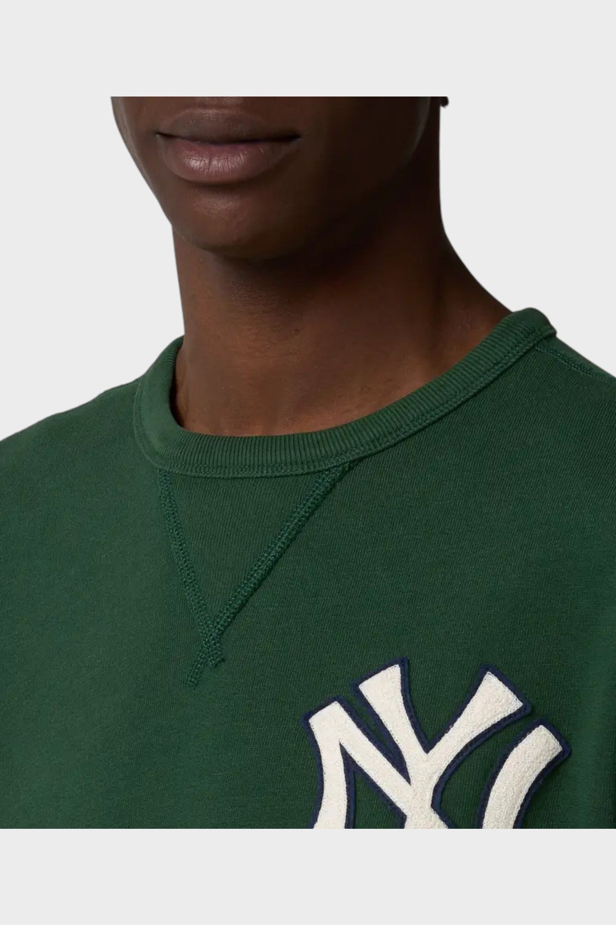 Vintage Fleece Crewneck x Yankees Dark Green