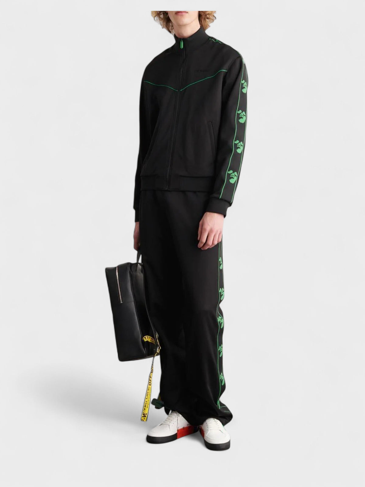 OW Logo Face Band Tracktop Black