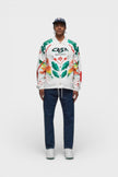 Printed Coach Jacket Casa Moto White