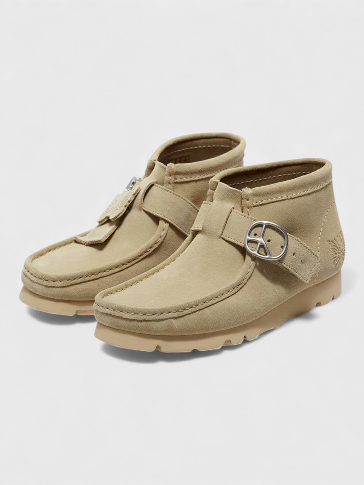 Clarks X Needles Wallabee Strap Maple Suede