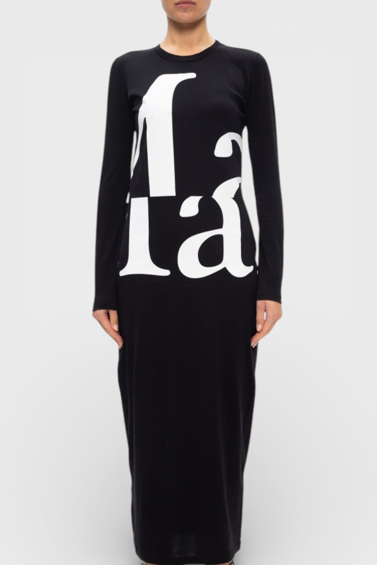 Maison Margiela MM1 Printed Dress Black