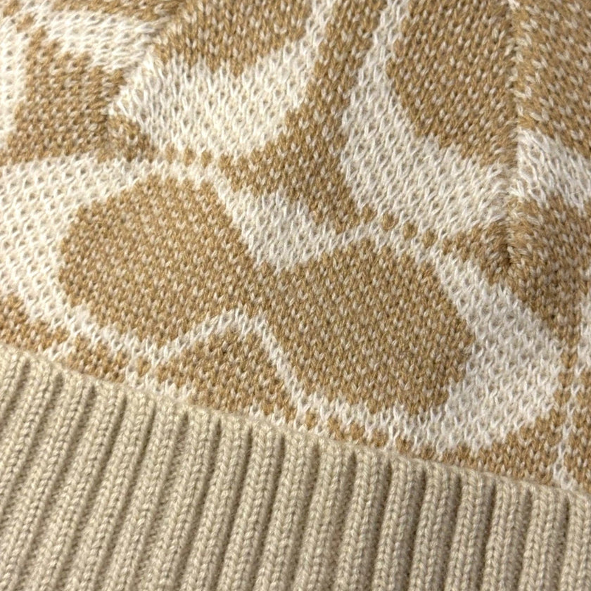 Signature Jumbo Beanie Camel Beige