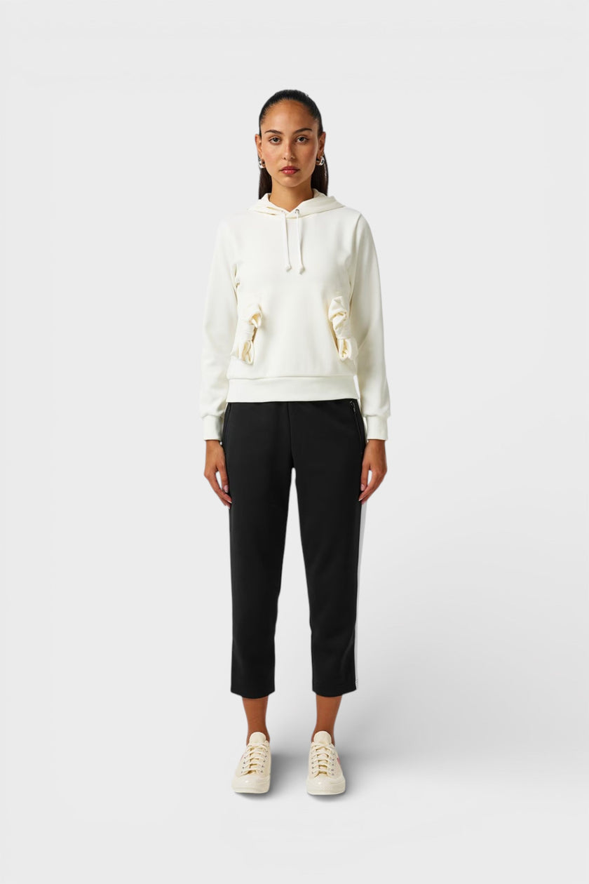 Comme Des Garcons CDG Bow Detail Hoodie Off White