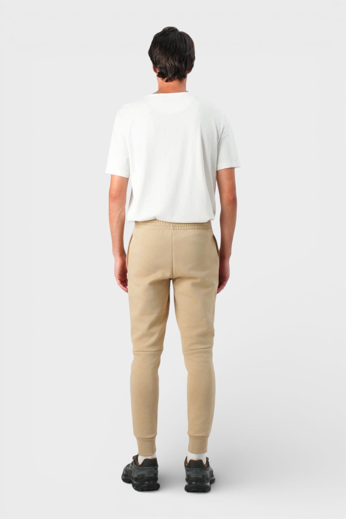 Lacoste Organic Cotton Slim Fit Joggers Beige
