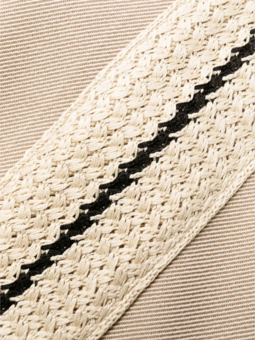 Tab Knit Pants Beige