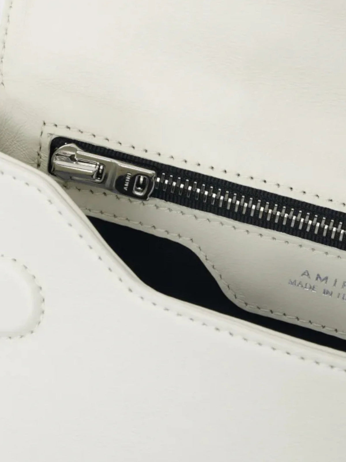Amiri MA Crossbody Bag Leather White