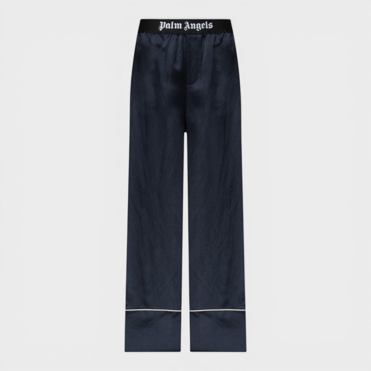 Satin Pyjama Bottoms Navy Blue
