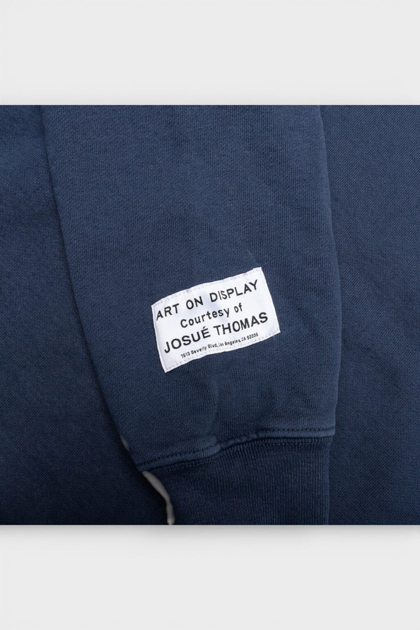 ATK Stacked Logo Hoodie Navy