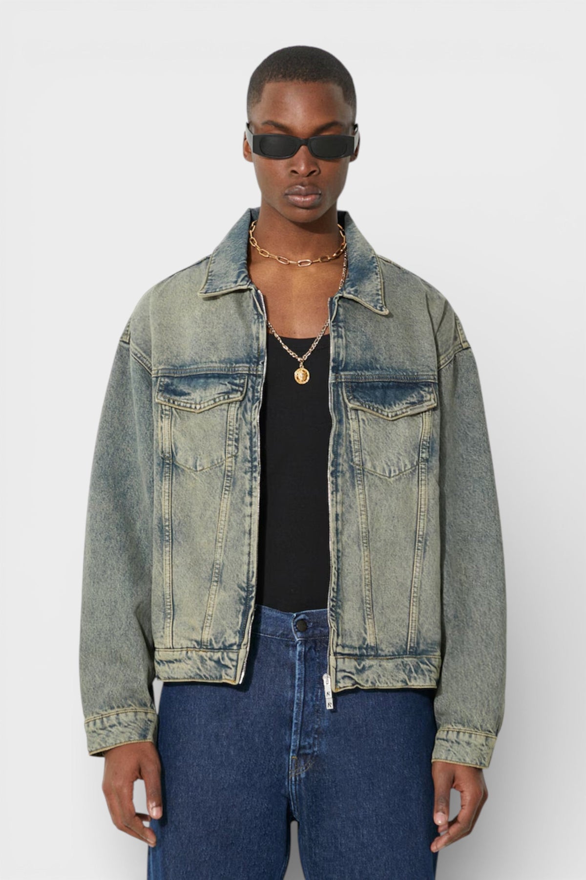 Represent Clo R4 Denim Jacket Blue Cream