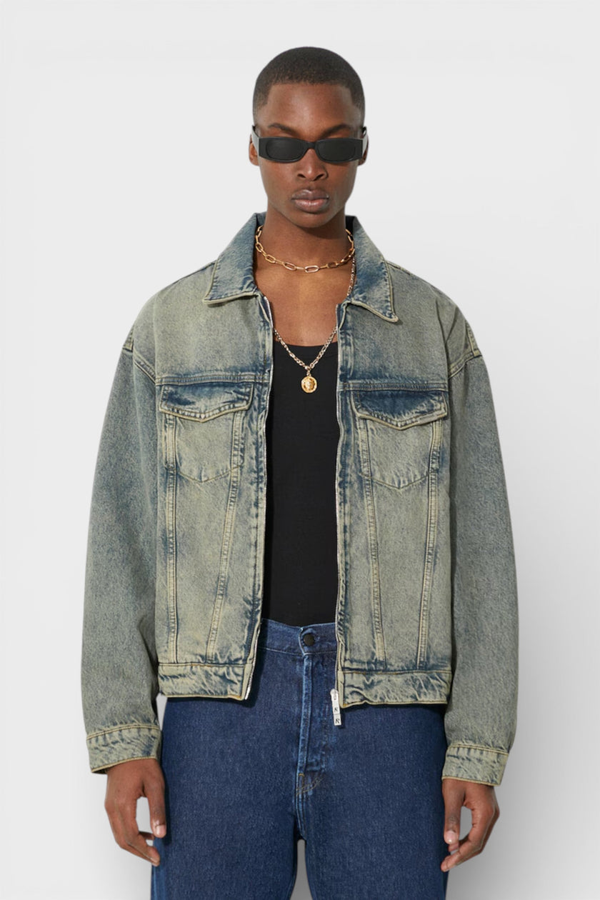 Represent Clo R4 Denim Jacket Blue Cream