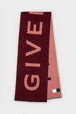 Givenchy Jacquard Logo Scarf Red Pink
