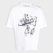 Graffiti Over Skate Short Sleeve Tee White