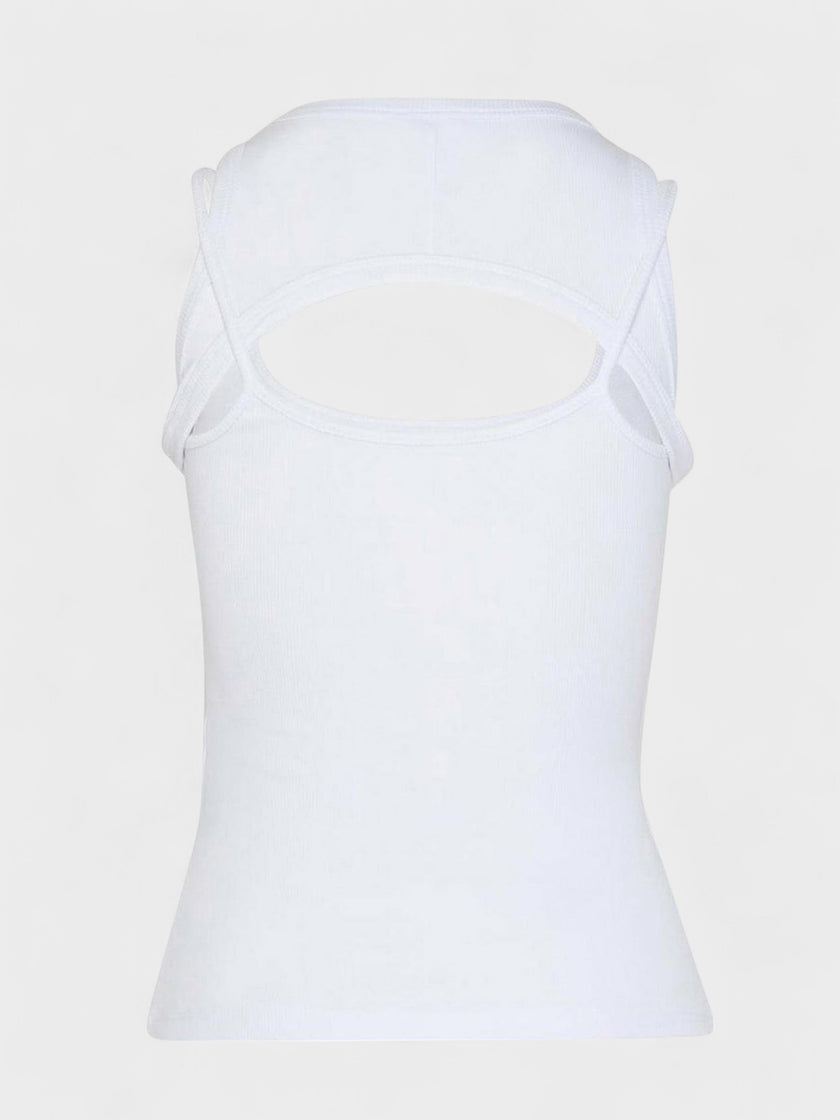 Ribbed Round Rowing Top