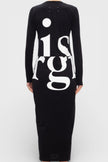 Maison Margiela MM1 Printed Dress Black