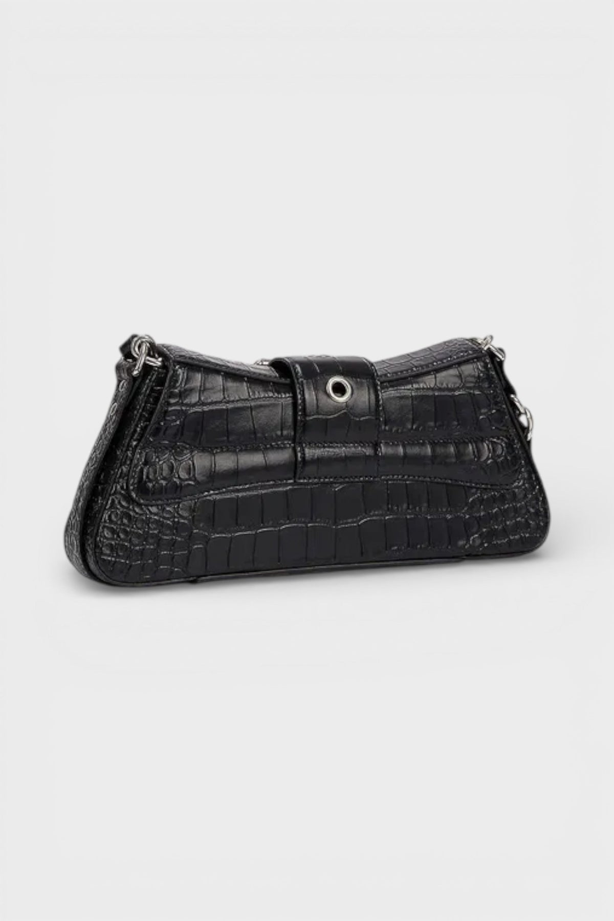Lindsay Leather Shoulder Bag Black