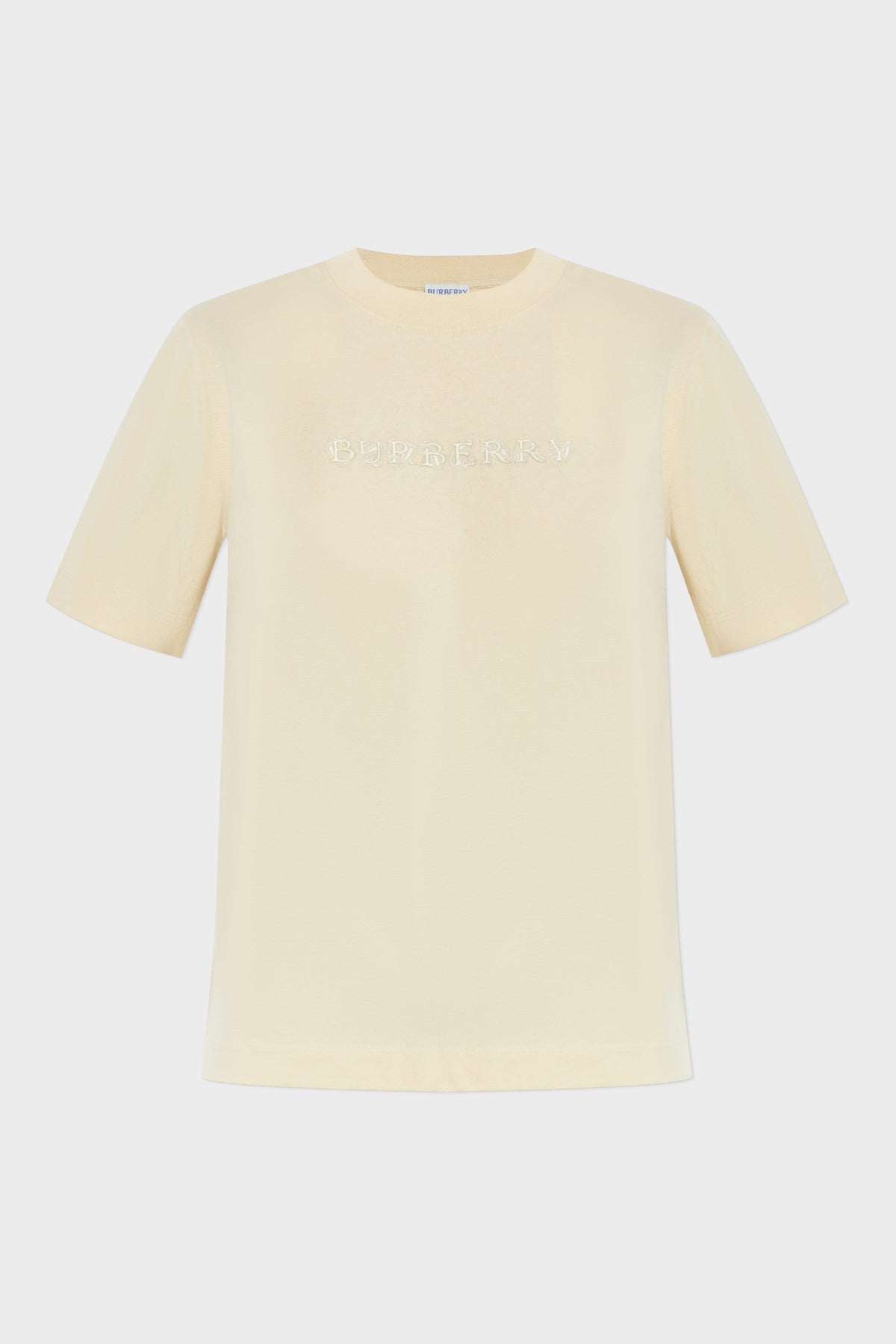 Paisley Print Logo T Shirt Candle Beige