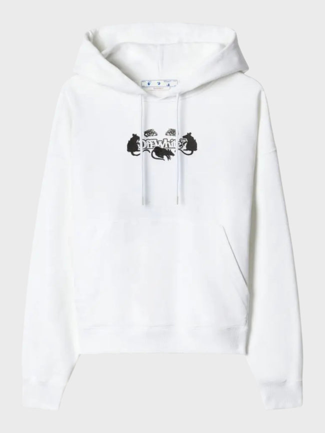 Off-White Cat Skate Hoodie White