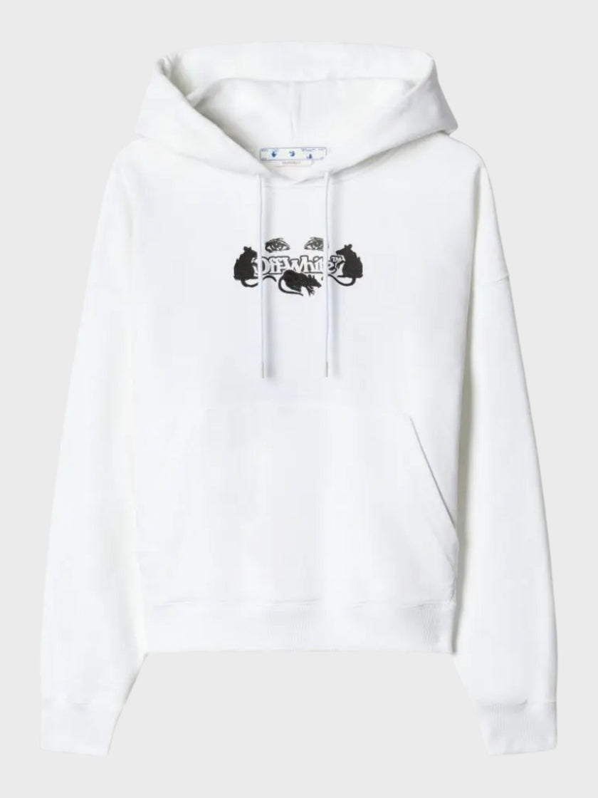 Off-White Cat Skate Hoodie White