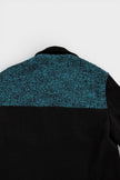 Medussa Logo Blouson Canvas Jacket Black Blue
