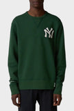 Vintage Fleece Crewneck x Yankees Dark Green