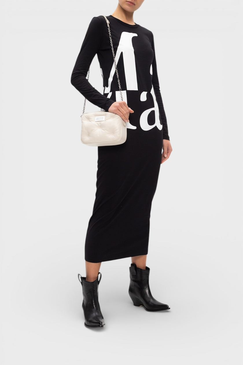 Maison Margiela MM1 Printed Dress Black
