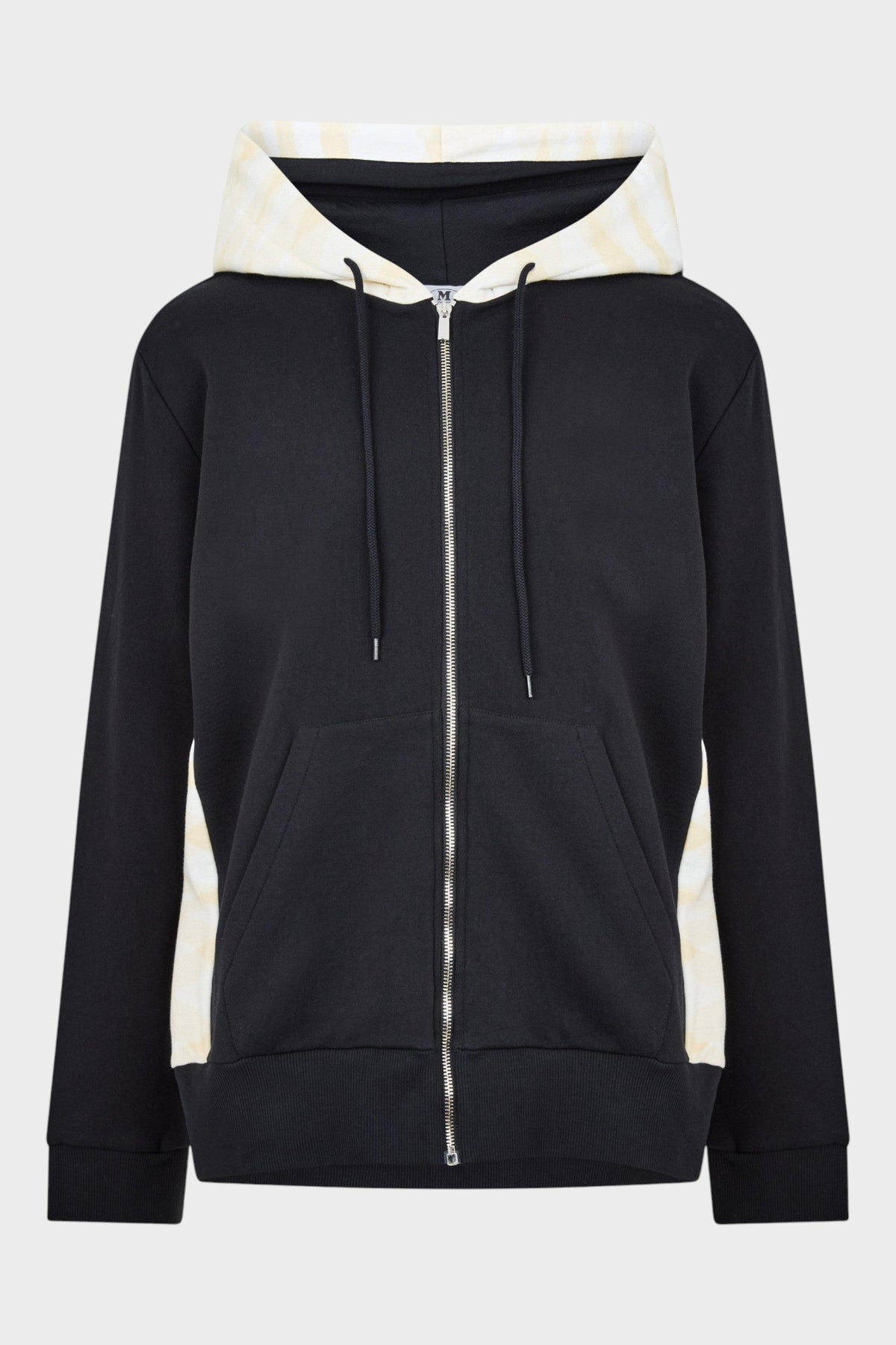 Missoni Hooded Zip Sweatshirt Black White