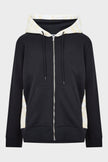 Missoni Hooded Zip Sweatshirt Black White