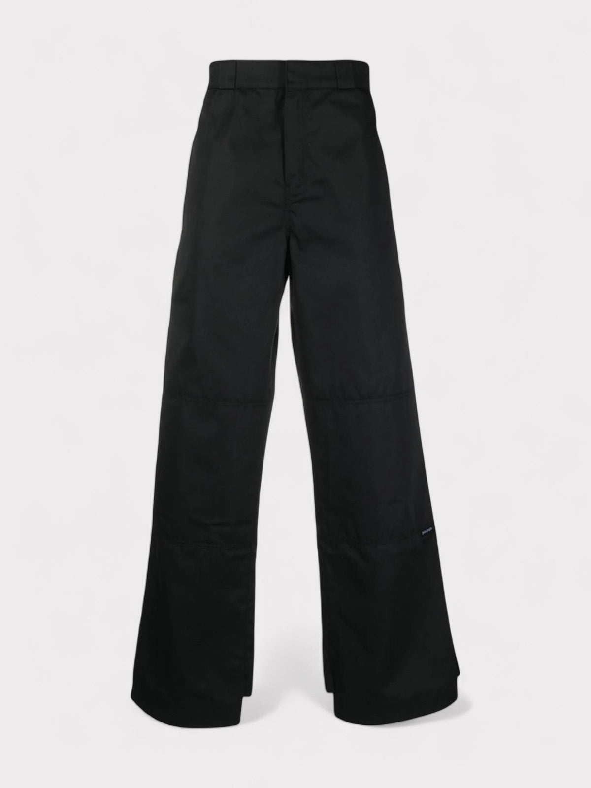 Reversed Waistband Chino Trouser Black