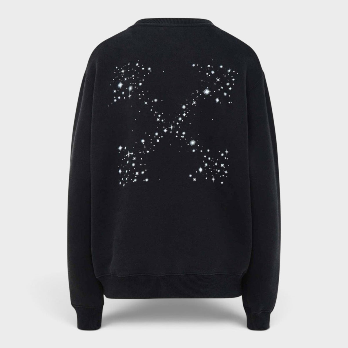Bling Stars Arrow Regular Crewneck Black