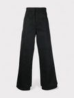 Reversed Waistband Chino Trouser Black