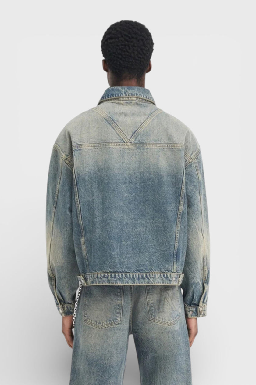 Represent Clo R4 Denim Jacket Blue Cream