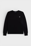 Fred Perry Graphic Laurel Wreath Jumper Black