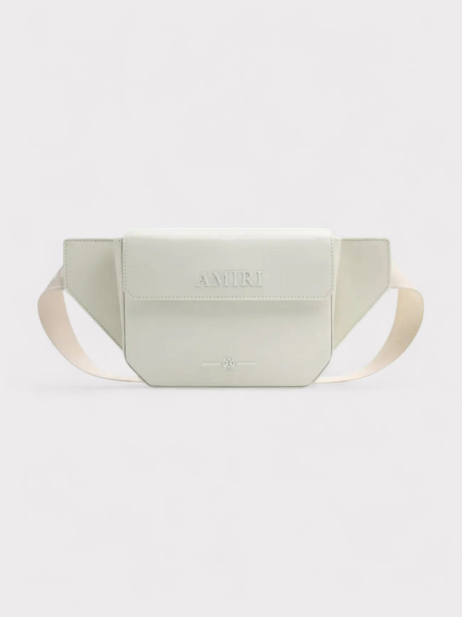 Amiri MA Crossbody Bag Leather White