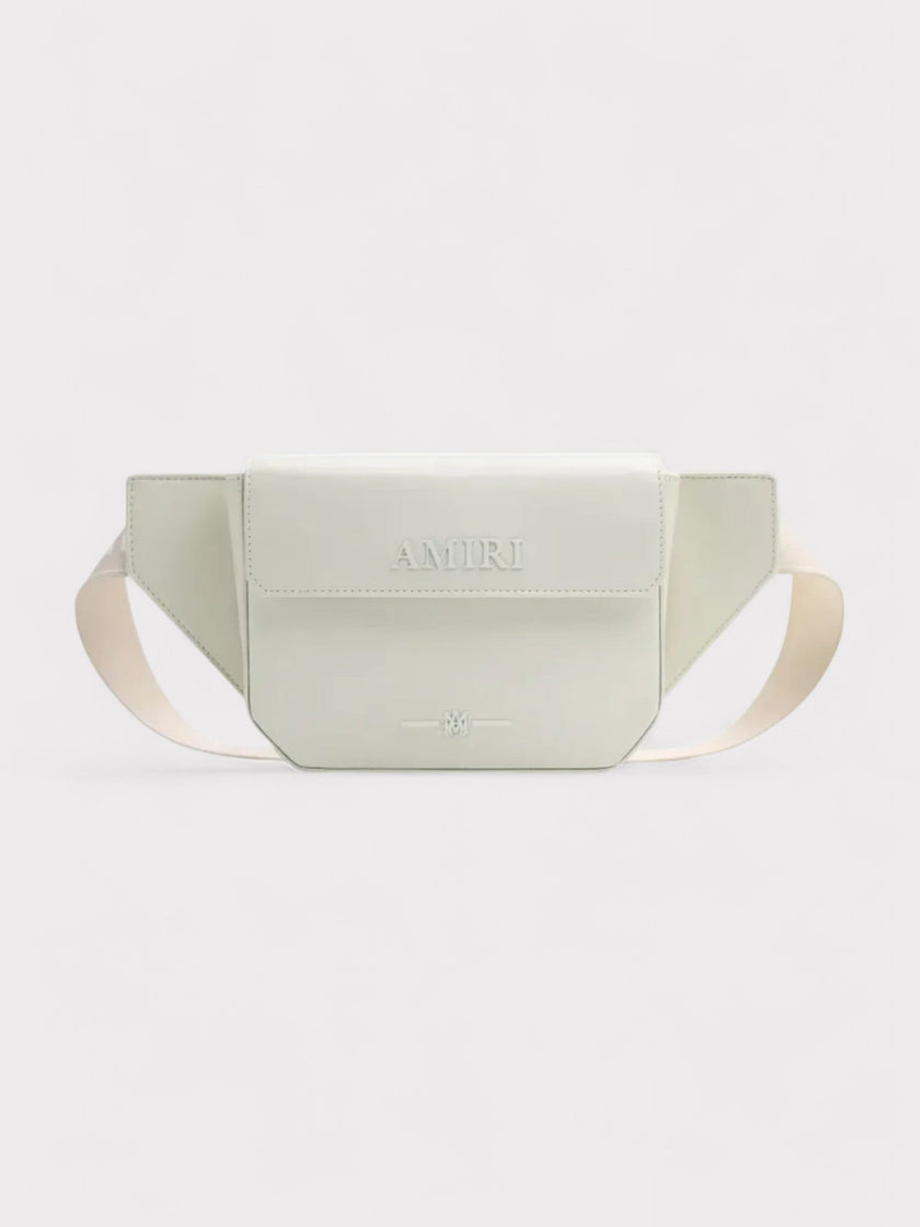 Amiri MA Crossbody Bag Leather White